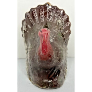Vintage Wal-Mart Thanksgiving Turkey Candle New in Packaging 4.5" SKU H685